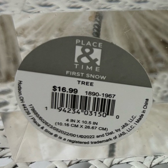 Pair of White & Gold Glitter Bottlebrush Christmas Trees - Picture 7 of 7